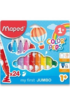 Μαρκαδόροι Maped Color Peps My First Jumbo 24 τεμαχίων